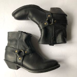 Double H leather harness ankle boots 9 M US Made